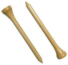 100 Bamboo tees & white wood