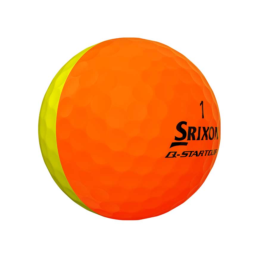 Srixon Q-Star tour Divide Orange&yellow