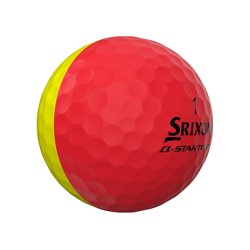 Srixon Q-Star tour Divide red&yellow