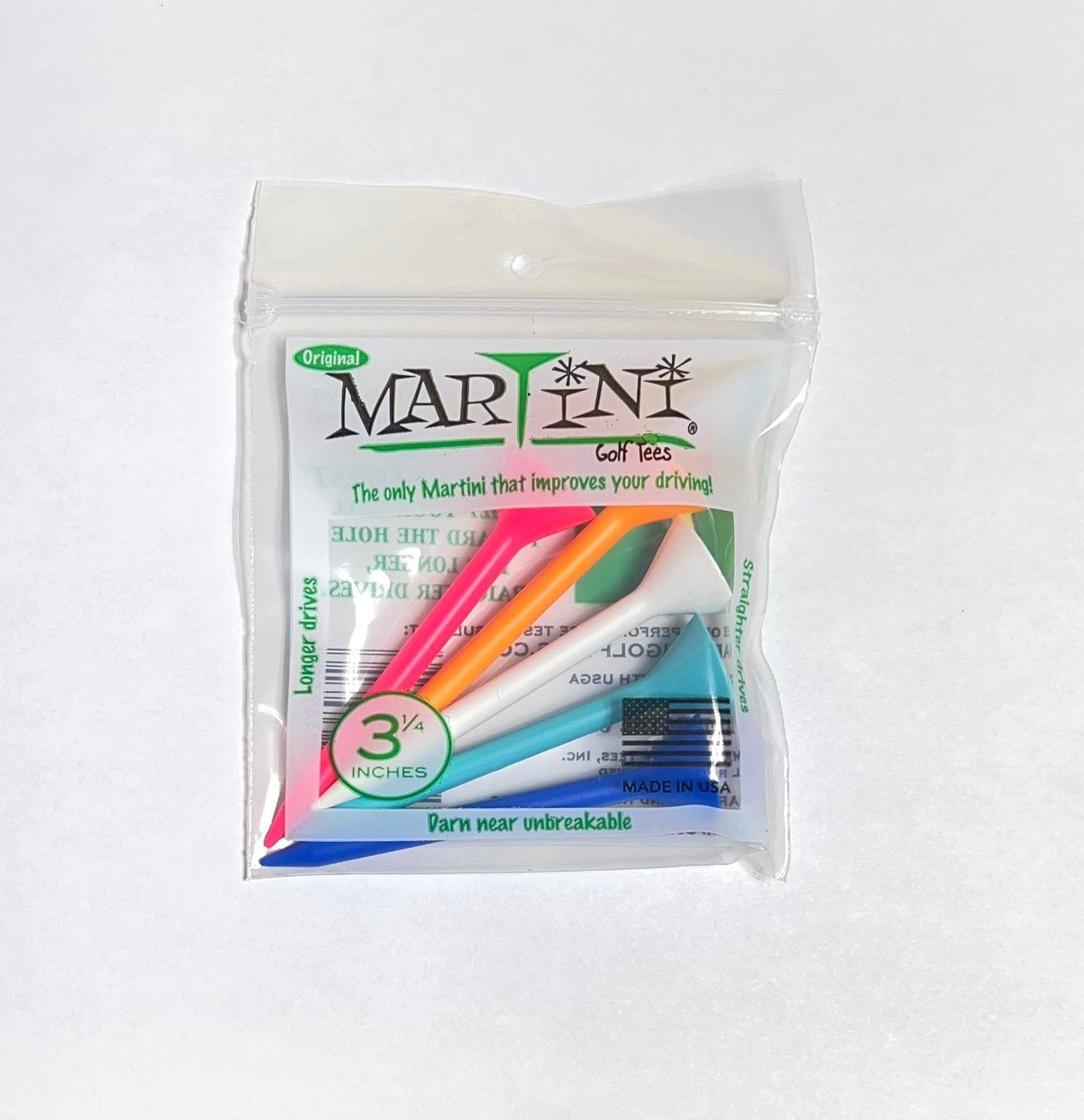 Martini golf tees