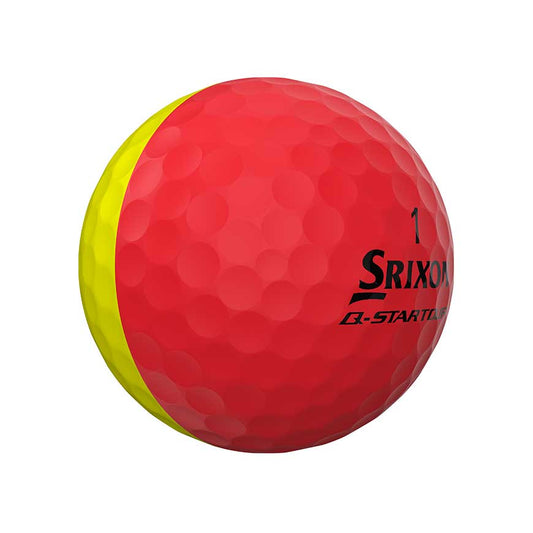 Srixon Q-Star tour Divide red&yellow